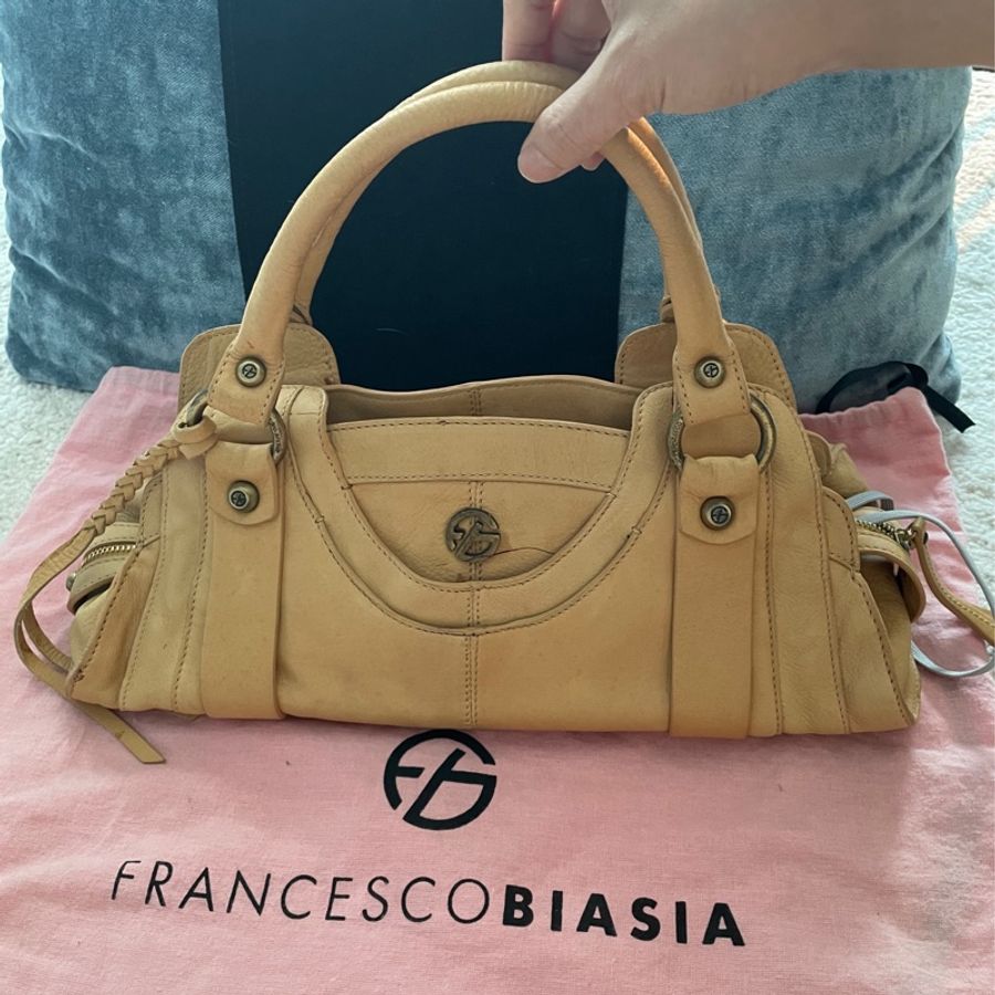 Francesco Biasia 義大利真皮手提/側背包-6