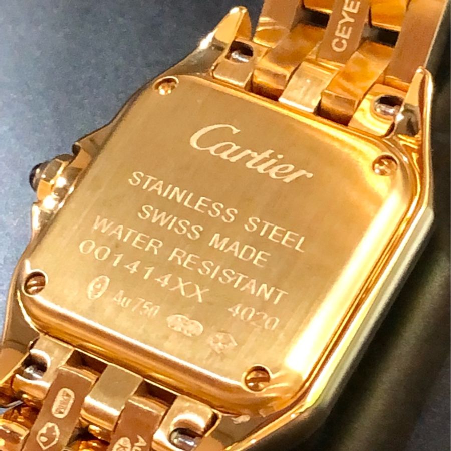 Cartier PANTHÈRE DE CARTIER美洲豹腕錶 滿鑽金手錶 石英機芯精鋼錶小款腕錶手錶卡地亞 全新-2