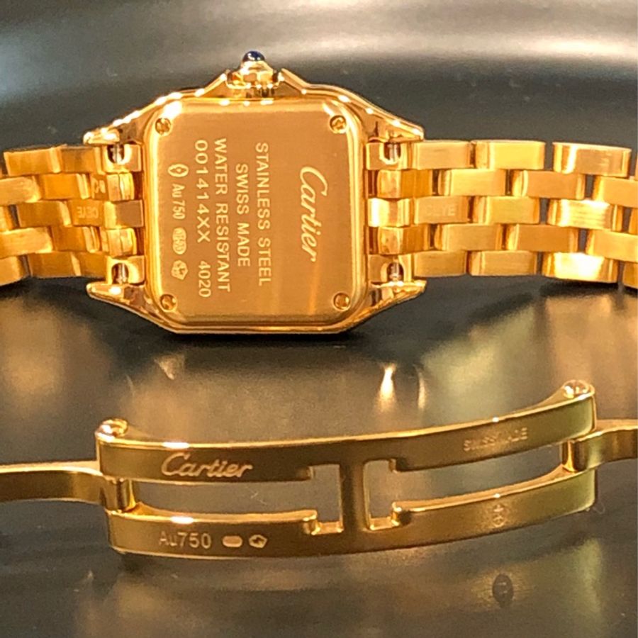Cartier PANTHÈRE DE CARTIER美洲豹腕錶 滿鑽金手錶 石英機芯精鋼錶小款腕錶手錶卡地亞 全新-3
