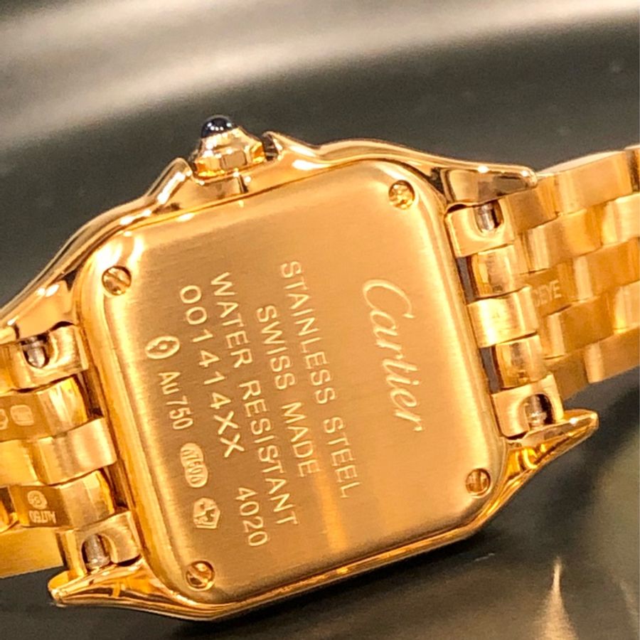 Cartier PANTHÈRE DE CARTIER美洲豹腕錶 滿鑽金手錶 石英機芯精鋼錶小款腕錶手錶卡地亞 全新-6