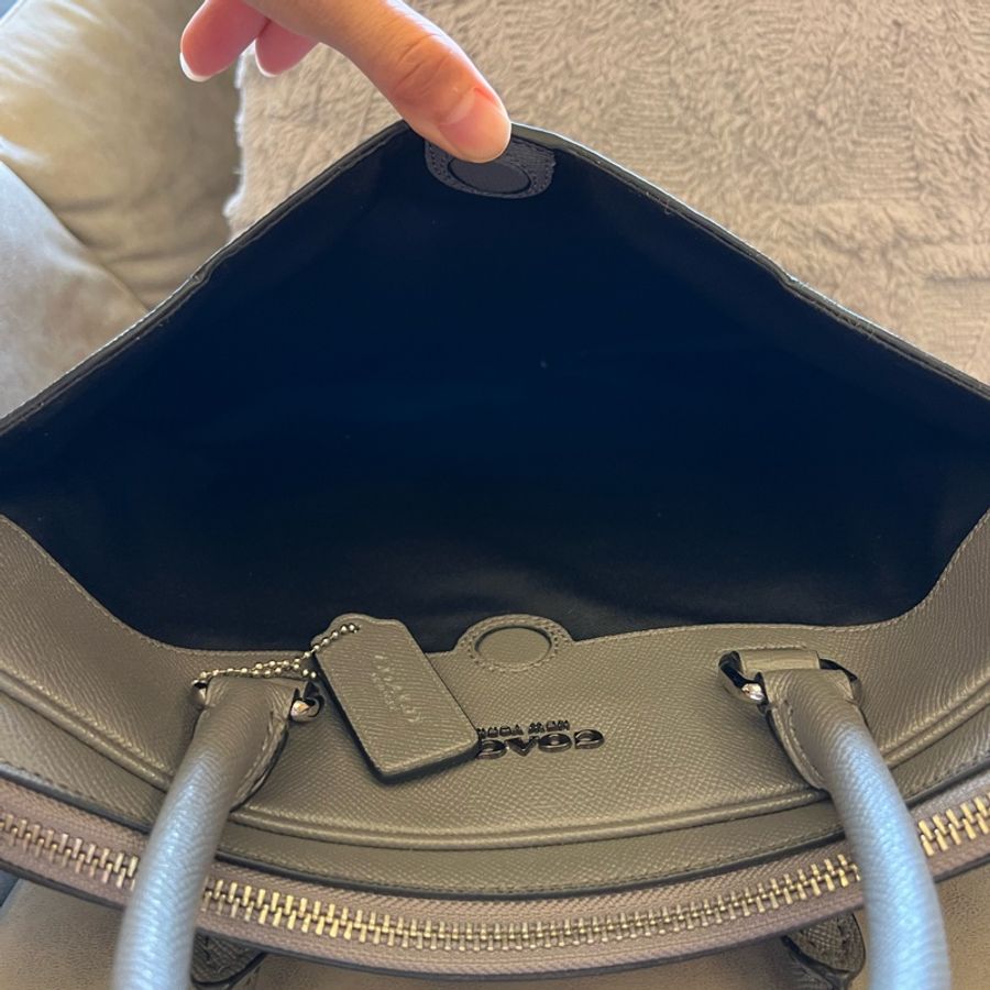 專櫃Coach 正品 真皮中性公事包💼9.8成新-3