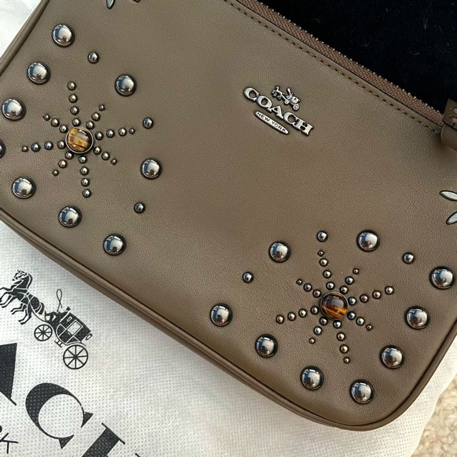 Coach 全新品，手腕/手提真皮包-0