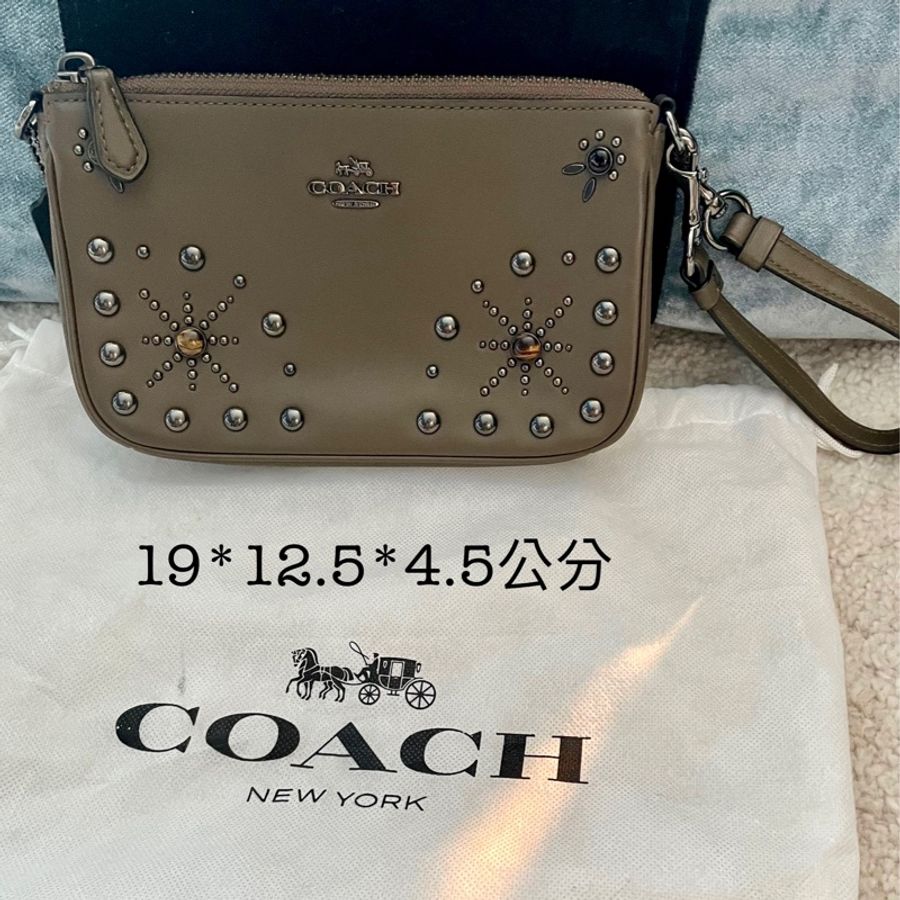 Coach 全新品，手腕/手提真皮包-1