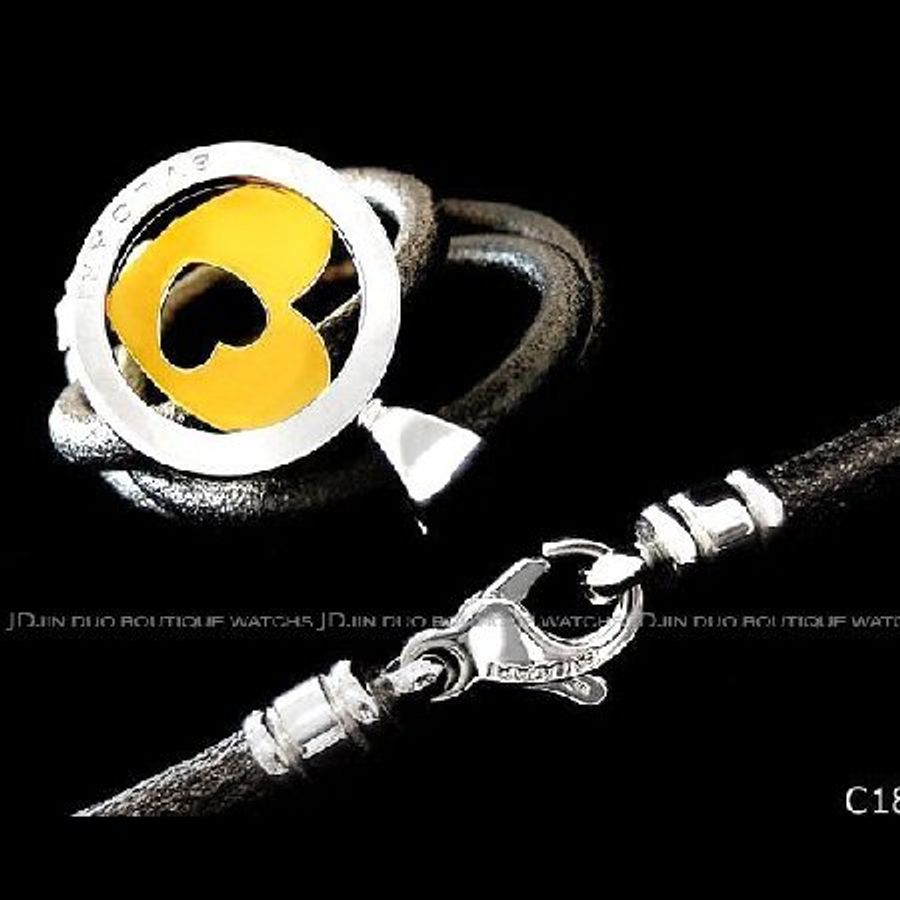金鐸精品~C185 BVLGARI 寶格麗 TONDO鏤空心形18K黃金&精鋼個性造型 項鍊-3