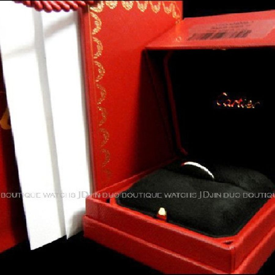 金鐸精品~C570 CARTIER 卡地亞 PT950 鉑金 經典婚戒 近全新品-0