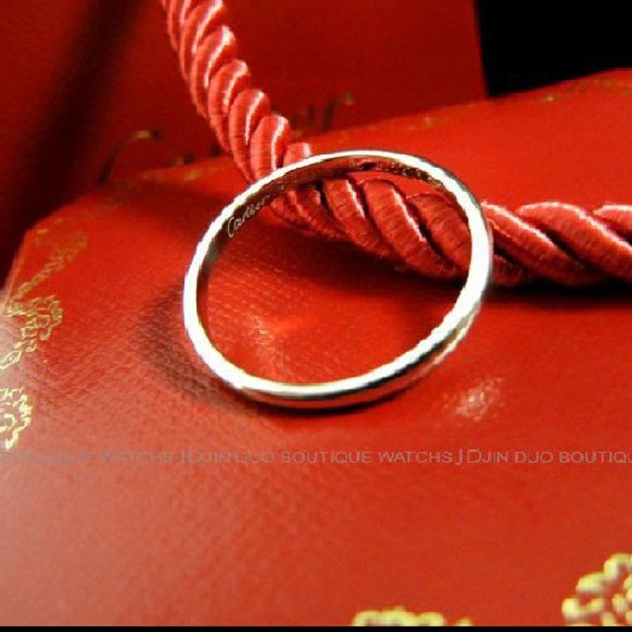 金鐸精品~C570 CARTIER 卡地亞 PT950 鉑金 經典婚戒 近全新品-1