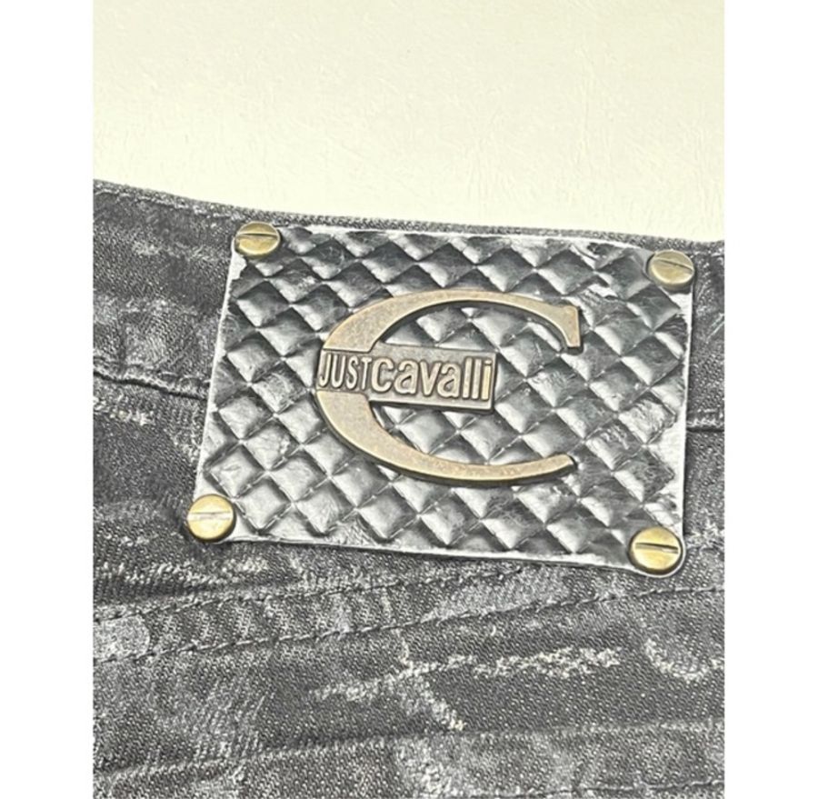 [近全新] 二手名牌服裝 義大利頂級 just Cavalli 牛仔長褲-7