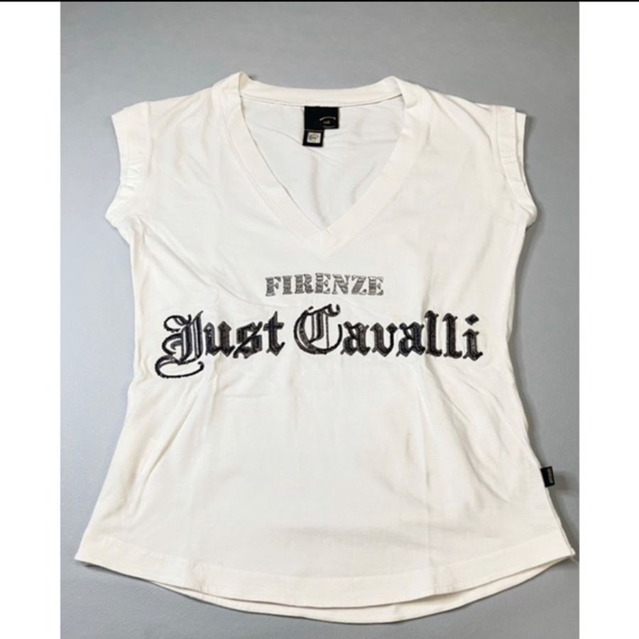 [近全新] 二手名牌服裝 義大利頂級 Just cavalli 上衣 尺碼：S-0