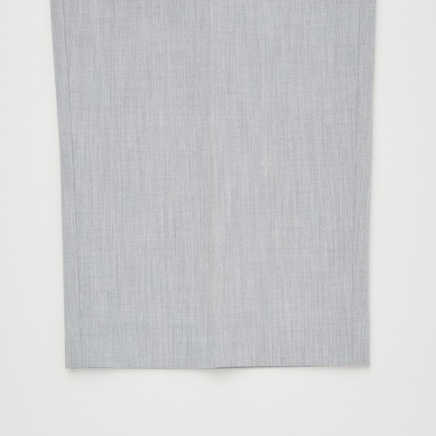 Uniqlo 447516 斷貨款 女裝 M號 淺灰色 寬版直筒褲-5
