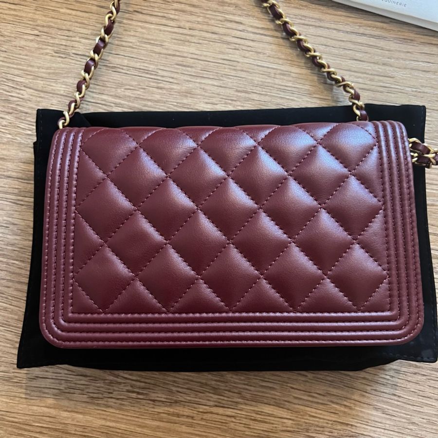 Chanel 香奈兒 鍊包 皮夾 WOC 真品 chain wallet-1
