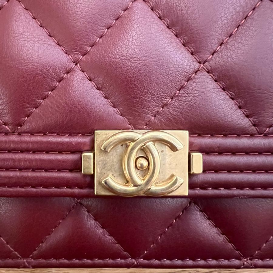Chanel 香奈兒 鍊包 皮夾 WOC 真品 chain wallet-5