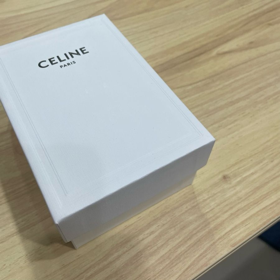 CELINE 黑色凱旋門皮夾-7