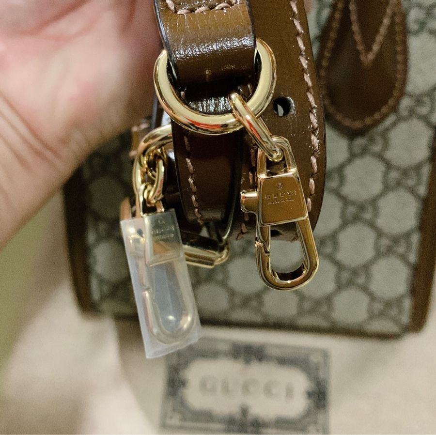全新Gucci琴譜包已調漲!此漲價前購入維持舊價要買要快!! 全新Gucci Retro Mini Tote 棕色迷你mini琴譜包(漲不停!)-8