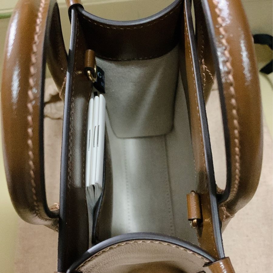 全新Gucci琴譜包已調漲!此漲價前購入維持舊價要買要快!! 全新Gucci Retro Mini Tote 棕色迷你mini琴譜包(漲不停!)-9