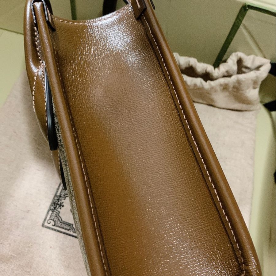 全新Gucci琴譜包已調漲!此漲價前購入維持舊價要買要快!! 全新Gucci Retro Mini Tote 棕色迷你mini琴譜包(漲不停!)-10