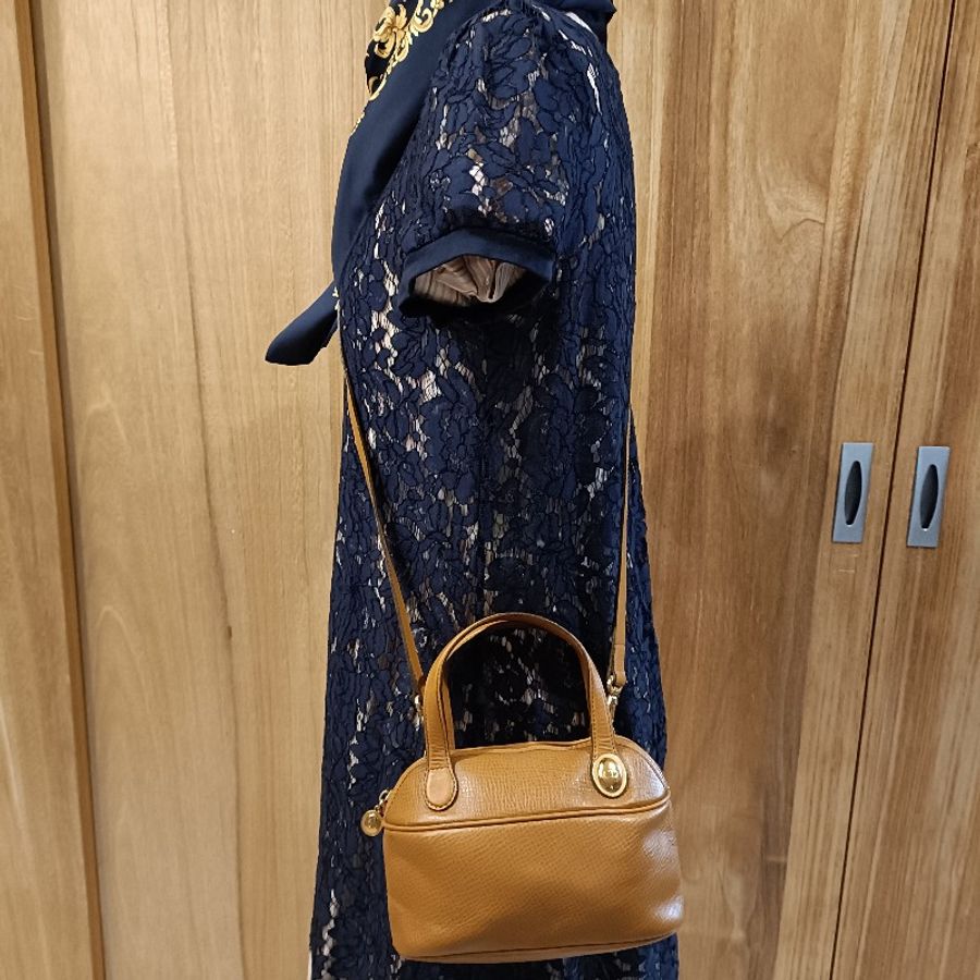 Dior vintage mini bolide 造型金球手提包-10