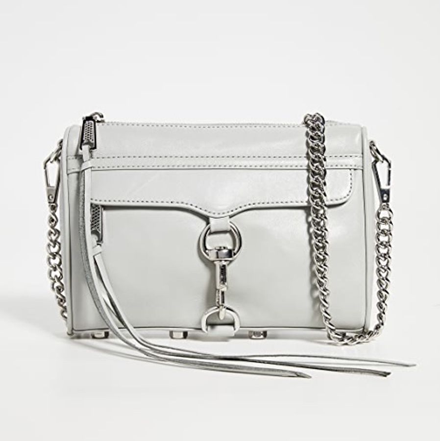 全新 Rebecca Minkoff 灰色鏈條包 Mini Mac Bag-0
