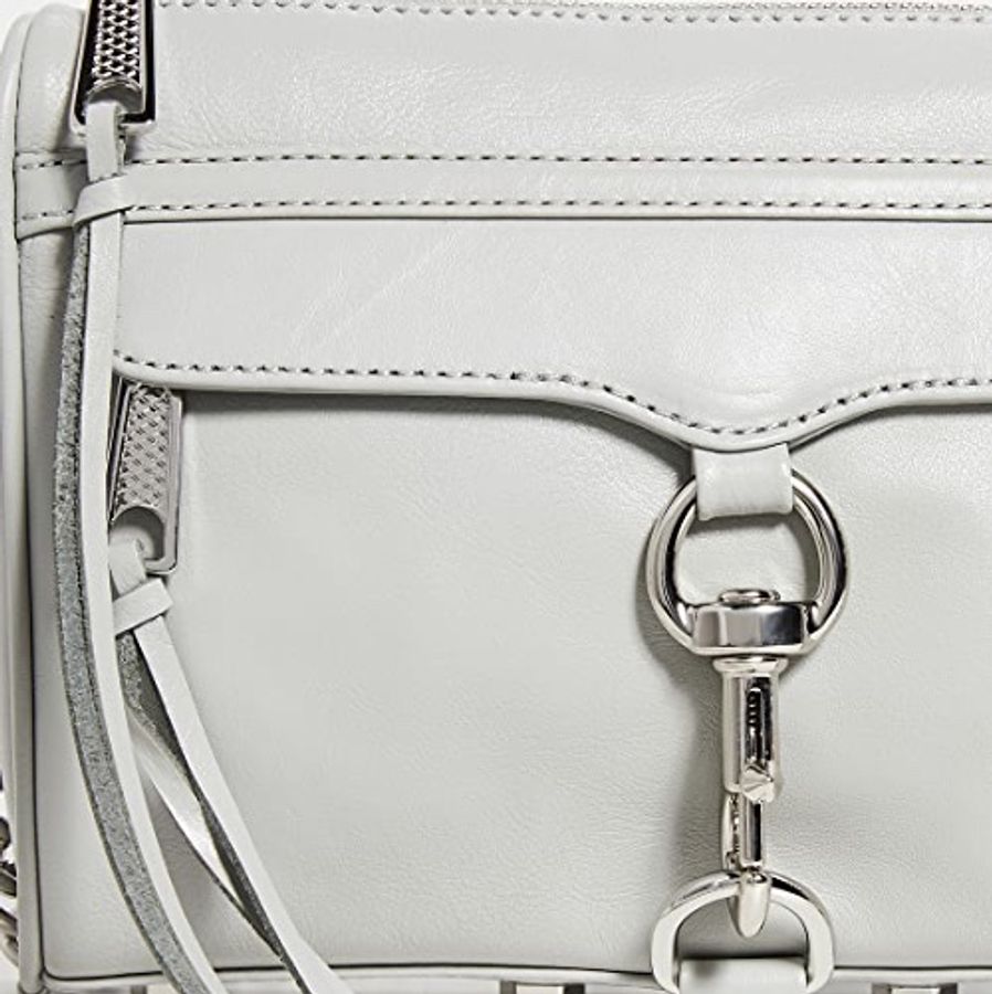 全新 Rebecca Minkoff 灰色鏈條包 Mini Mac Bag-2