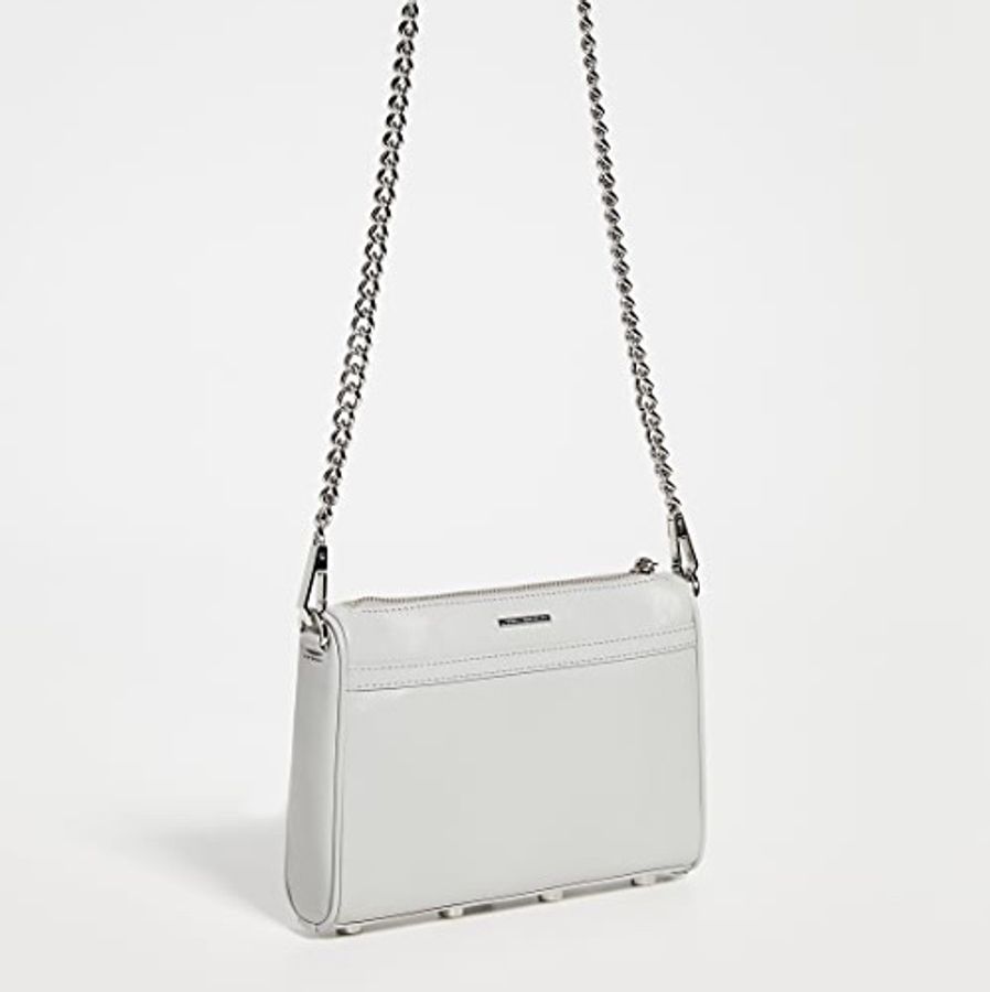 全新 Rebecca Minkoff 灰色鏈條包 Mini Mac Bag-4