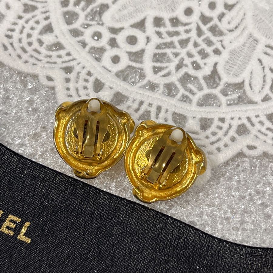 CHAENL 香奈兒VINTAGE 金色珍珠 造型耳環/耳夾/飾品-2