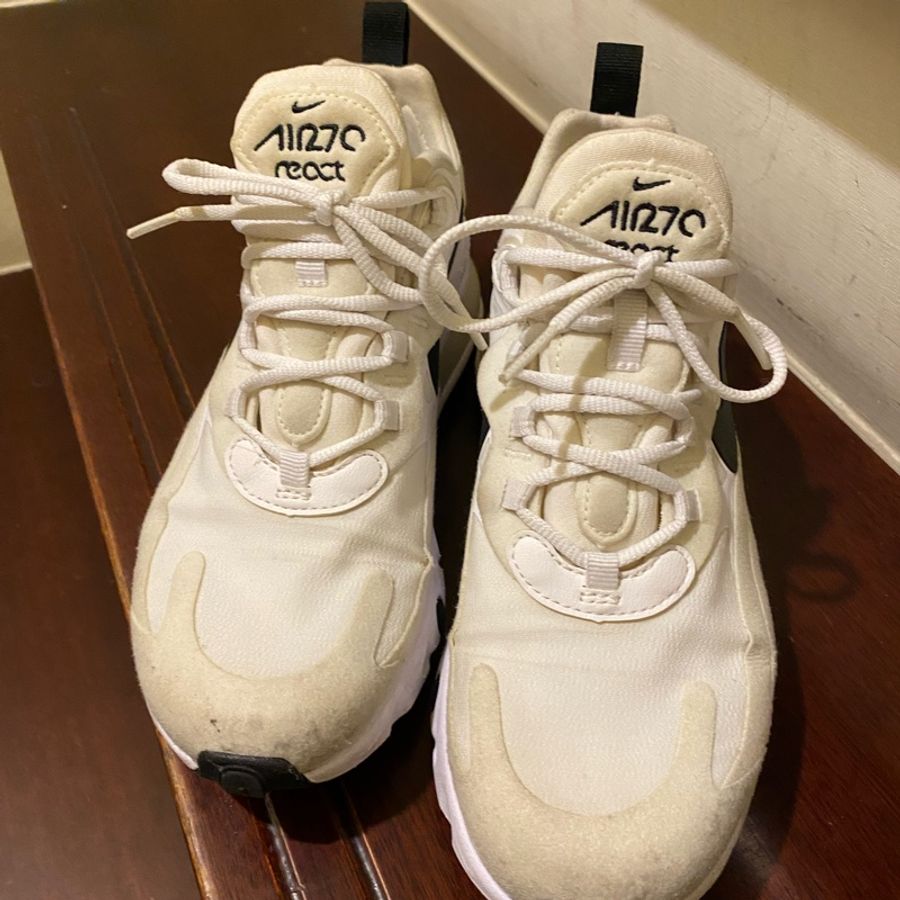 「二手」Nike Air Max 270 React 白黑 熊貓 女款-2