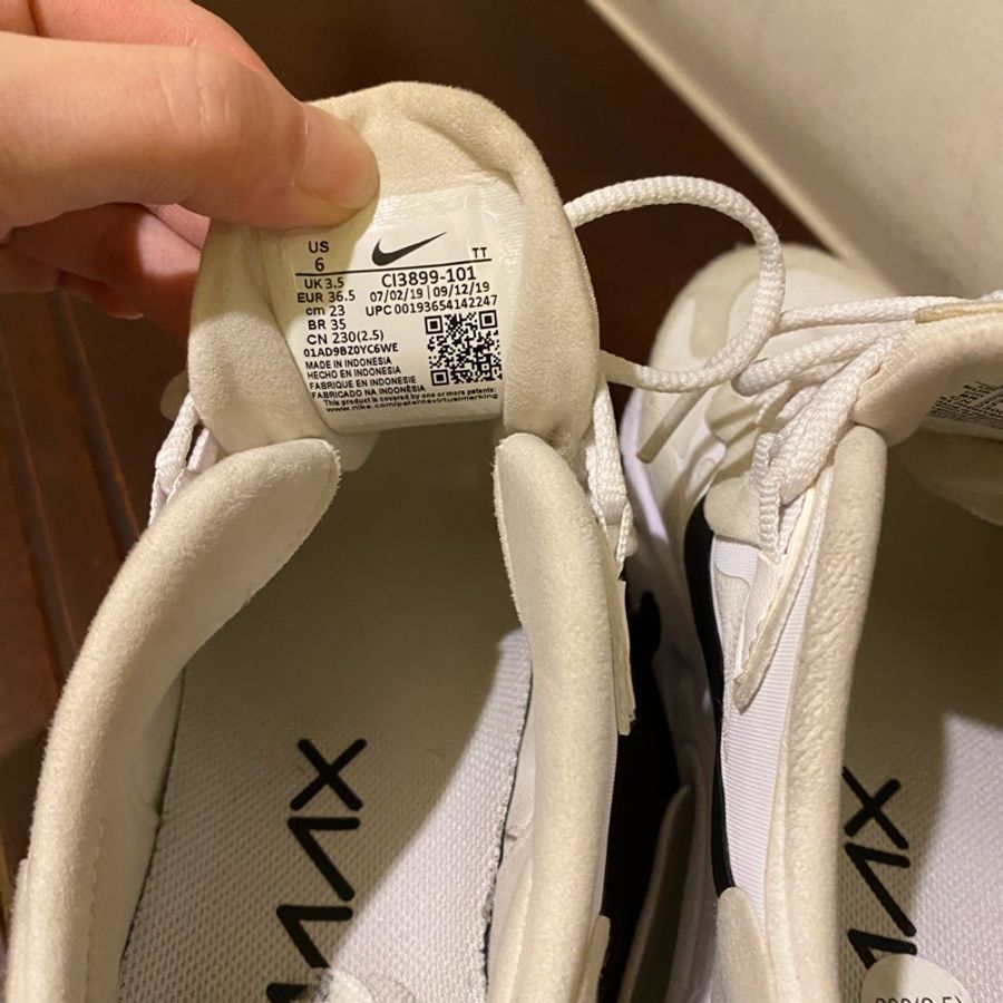 「二手」Nike Air Max 270 React 白黑 熊貓 女款-4