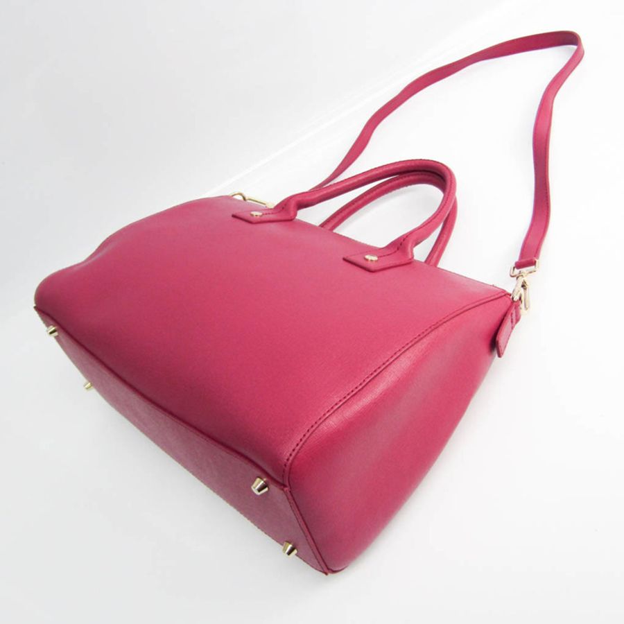 【日本直送】Furla Linda M SATCHEL 834157 女士皮革手提包,單肩包覆盆子-1
