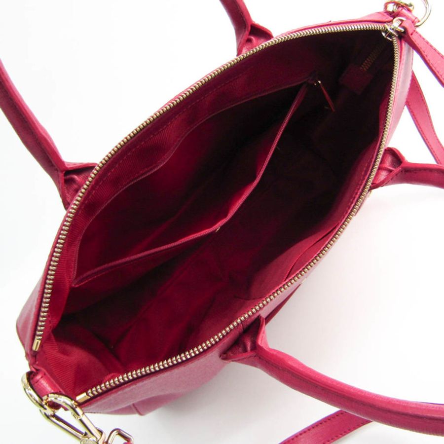 【日本直送】Furla Linda M SATCHEL 834157 女士皮革手提包,單肩包覆盆子-2