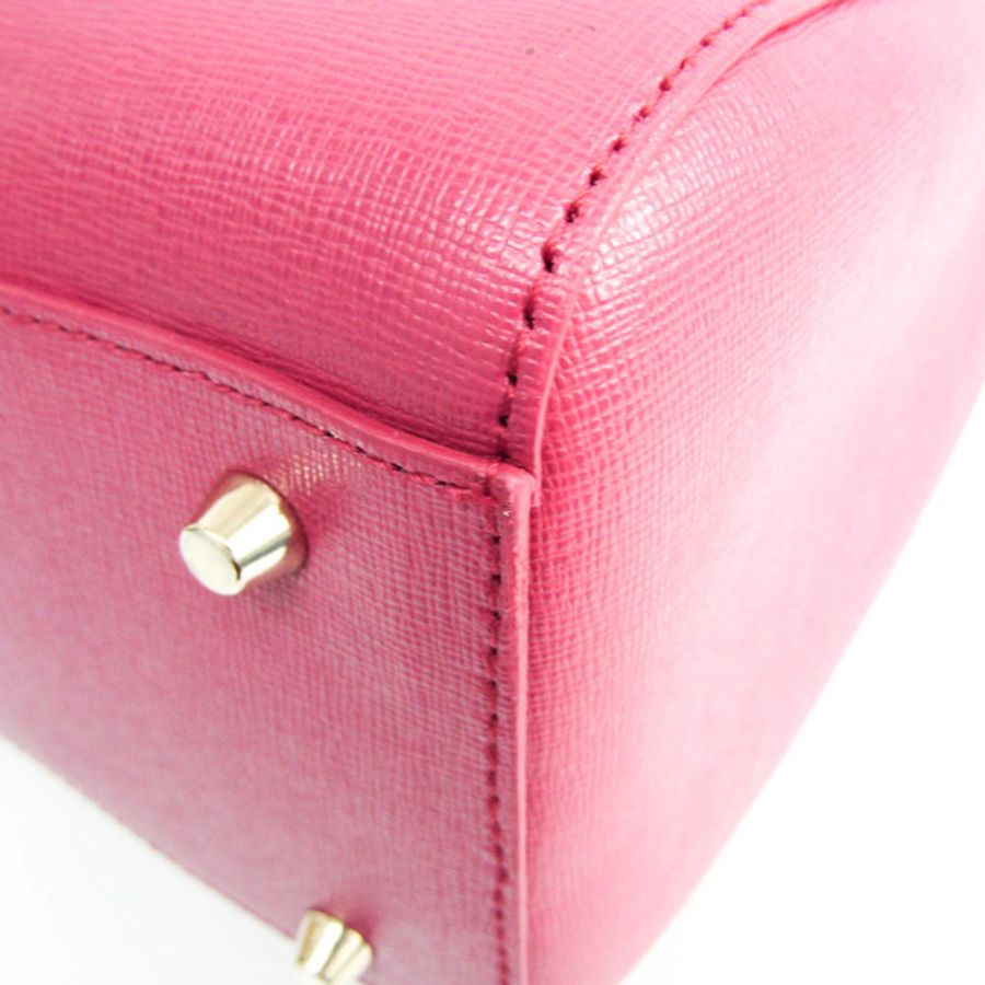 【日本直送】Furla Linda M SATCHEL 834157 女士皮革手提包,單肩包覆盆子-3