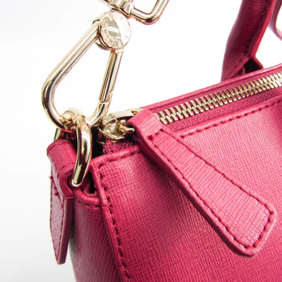 【日本直送】Furla Linda M SATCHEL 834157 女士皮革手提包,單肩包覆盆子-4