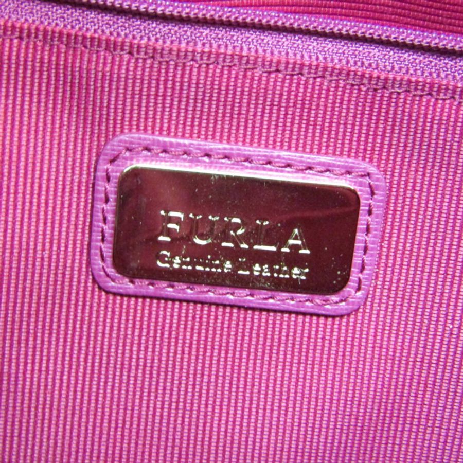 【日本直送】Furla Linda M SATCHEL 834157 女士皮革手提包,單肩包覆盆子-7