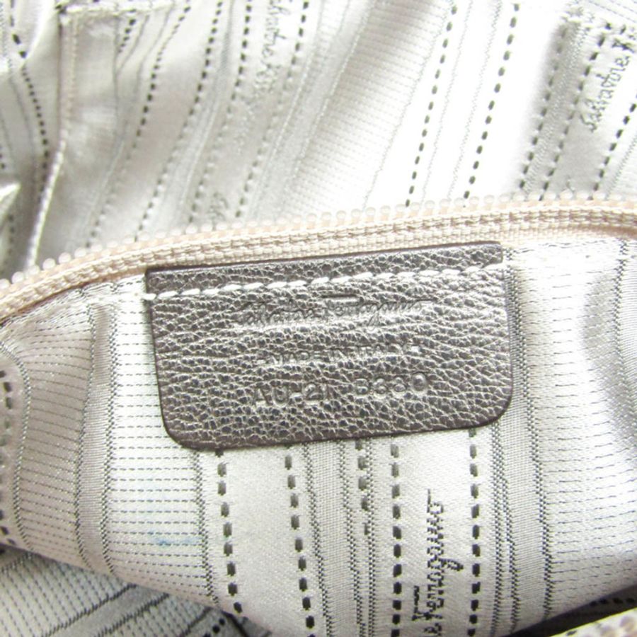 【日本直送】Salvatore Ferragamo Gancini AU-21 B380 女士皮革手提包青銅色-9