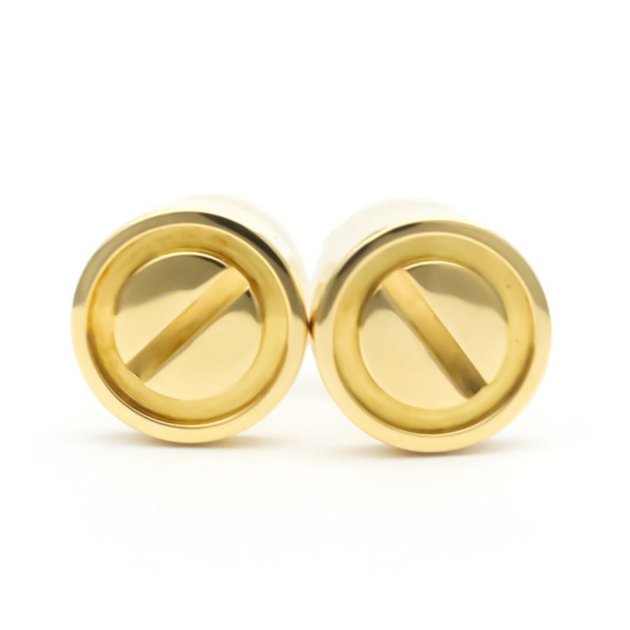 【日本直送】卡地亞 Love Earrings No Stone 黃金 (18K) 耳釘-0