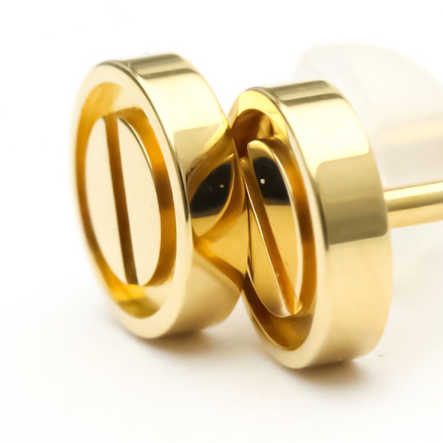 【日本直送】卡地亞 Love Earrings No Stone 黃金 (18K) 耳釘-1