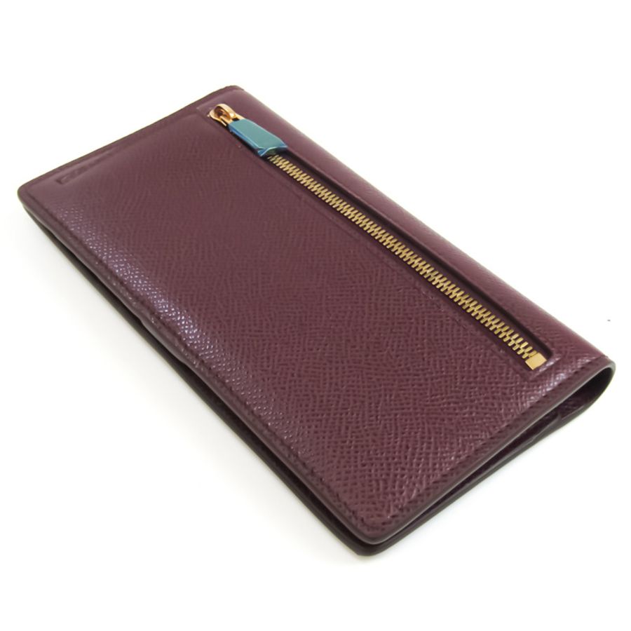 【日本直送】Salvatore Ferragamo Gancini 22d779-0726511 女士皮革長錢包(雙折)酒-1