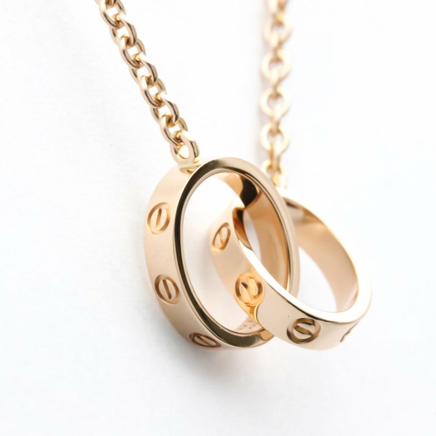 【日本直送】拋光 CARTIER Love 項鍊 18K 玫瑰金 PG 吊墜 B7212300 BF551829-2