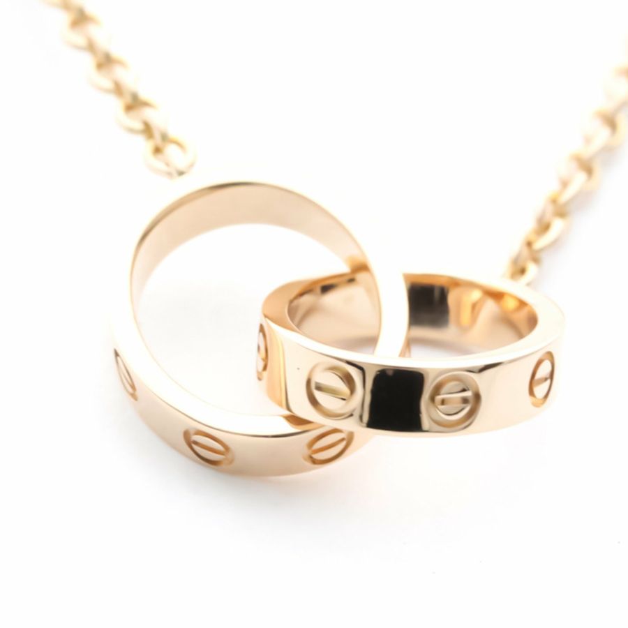 【日本直送】拋光 CARTIER Love 項鍊 18K 玫瑰金 PG 吊墜 B7212300 BF551829-3
