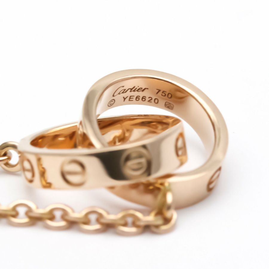 【日本直送】拋光 CARTIER Love 項鍊 18K 玫瑰金 PG 吊墜 B7212300 BF551829-9