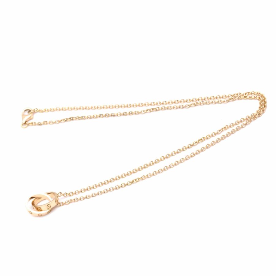 【日本直送】拋光 CARTIER Love 項鍊 18K 玫瑰金 PG 吊墜 B7212300 BF551829-10