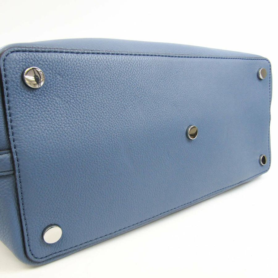 【日本直送】Michael Kors Brooklyn 大號挎包 30T7SBNS3L 女式皮革托特包 藍色-4