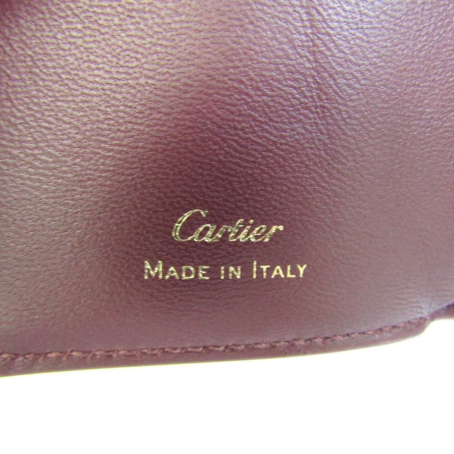 【日本直送】Cartier Must De Cartier L3001812 女士皮革錢包(三折)波爾多-9