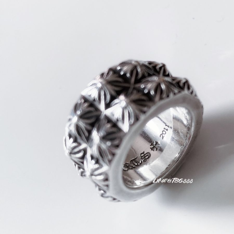 Chrome Hearts 寬版 雙層戒-7