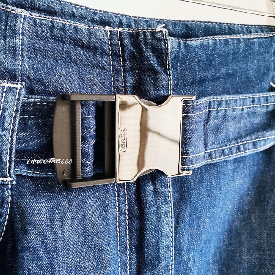 FENDI 牛仔高腰褲-1