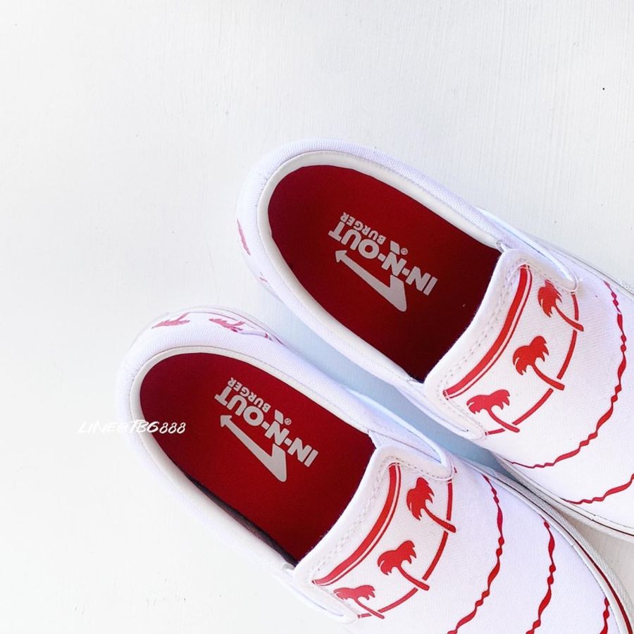 全新 美國連鎖漢堡品牌IN-N-OUT slip on 休閒鞋-4