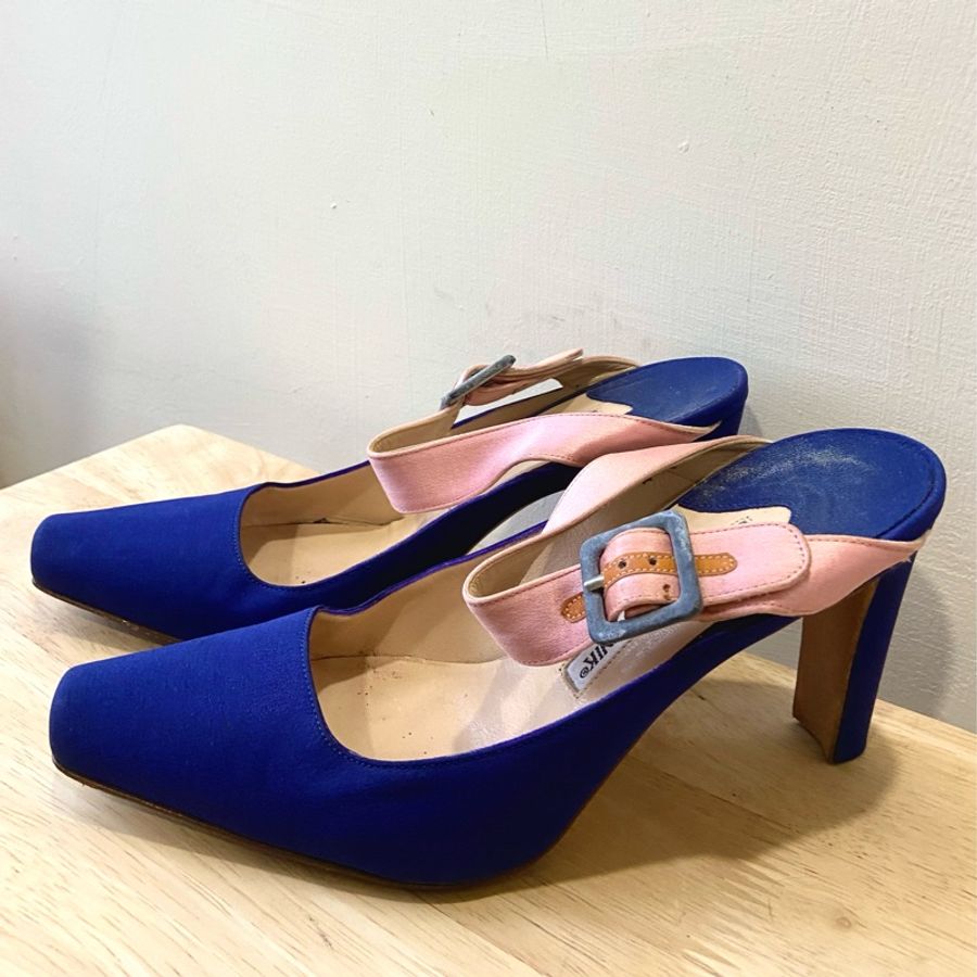 👠【MANOLO BLAHNIK】寶藍色方尖頭高跟鞋|慾望城市凱莉求婚鞋品牌-0