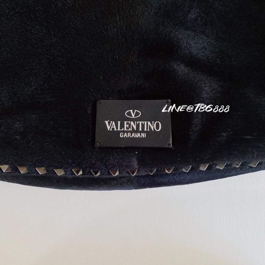 Valentino Garavani Rockstud 2way Bag 黑色馬毛鉚釘肩背斜背包-8