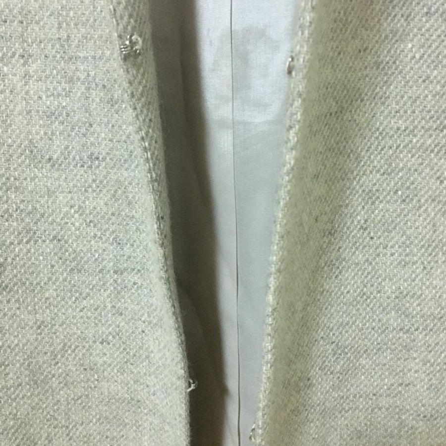 原創草堂100%灰色羊毛外套(衣料產地日本,衣服台灣製造)-4