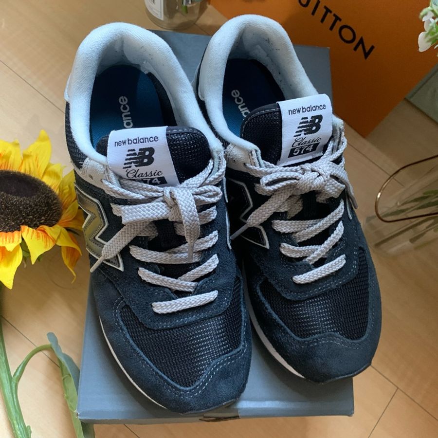 New Balance 574系列 黑款 情侶 經典 爆款 男女款 休閒 復古鞋 麂皮-3