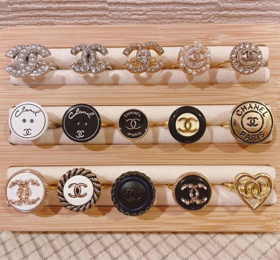 Vintage Chanel正品鈕釦改製飾品-7