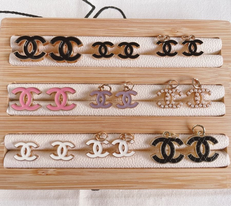 Vintage Chanel正品鈕釦改製飾品-10